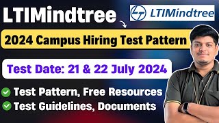 🔥LTIMindtree Exam Pattern 2024  Test Date 2122 July  Campus Hiring  Guidelines Documents [upl. by Heindrick945]