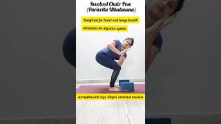 Parivrtta utkatasana benefits ytshorts youtube yoga motivation healing YoginiBharti [upl. by Besnard589]