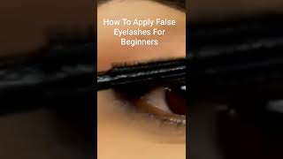 How To Apply False Eyelashes For Beginners [upl. by Arek252]