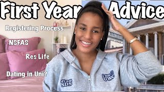 First Year Advice NSFAS RegistrationDating in Uni Res LifeFirst Year Advice South Africa UWC [upl. by Aicenat]