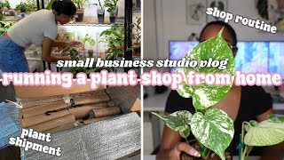 Running a Plant Store From Home Vlog🪴New Plant Shipment amp More Plant Shop Routine Restock Prep [upl. by Niawat]