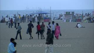 Marina Beach second longest urban beach in the world [upl. by Combes]