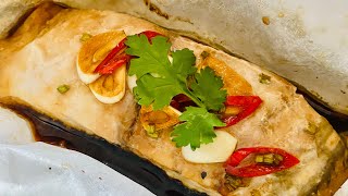 THAI BAKED BARRAMUNDI FISH [upl. by Nnaeirrac]