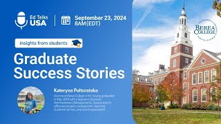 EdTalks Graduate Success Stories [upl. by Amihc647]