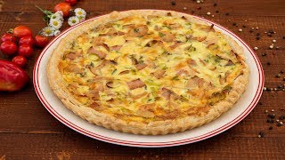 Quiche cu muschiulet crud uscat si praz [upl. by Ellehcim]