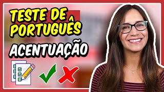 TESTE de PORTUGUÊS – ACENTUAÇÃO  Prof Letícia Góes [upl. by Genesia265]