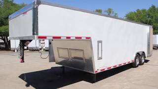 85x28 Pace American  Enclosed Trailer [upl. by Annorah594]