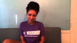 Chasing Life star Aisha Dee takes a stand against bullying for spiritday [upl. by Dudden]