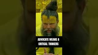 Advocates are not just professionals they are critical thinkers ytshorts motivation advocate [upl. by Etem]