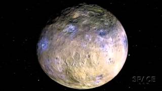 What Are Dwarf Planet Ceres’ Bright Spots Data Animation [upl. by Romola]