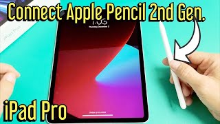 iPad Pro How to ConnectPair Apple Pencil 2nd Generation [upl. by Asreht333]