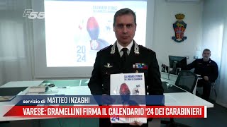 Varese  Gramellini firma il Calendario ‘24 dei Carabinieri [upl. by Stenger]