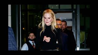 Nicole Kidman cuts a chic figure on a night out in New York after returning to the USA following the [upl. by Niwrehs355]