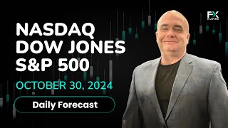 Nasdaq 100 SampP 500 Dow Jones Price Forecast Today NDX SPX DJIA Technical Analysis October 30 [upl. by Nhguavaj]