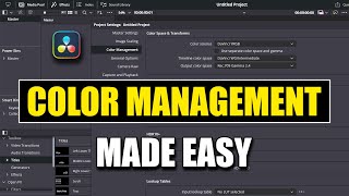 DaVinci Resolve Color Management Made Easy  Color Space and Color Science Setup Tutorial [upl. by Rehtae]