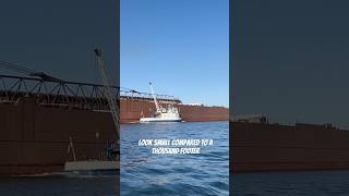 How do freighters get all of their supplies freighter boatnerd greatlakes saultstemarie [upl. by Alrick]