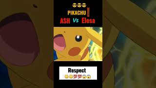 Ash vs Elesa Unova Gym Battle Pikachu respect pokemon shorts [upl. by Henriha]