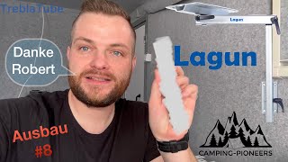 Lagun Tischgestell von Camping Pioneers im Camper Kofferanhänger Ausbau Tomplan TFS360  TreblaTube [upl. by Jakie]