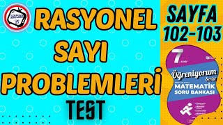 Rasyonel Sayı Problemleri Matsev Öğreniyorum Serisi Sayfa 102103 [upl. by Grosberg]