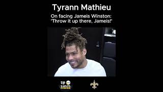 Saints Tyrann Mathieu on facing old teammate Jameis Winston and Browns [upl. by Ikir]