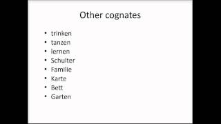 German cognates [upl. by Aleakcim810]