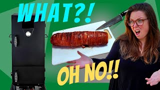 Venison Backstrap Wrapped in Bacon Recipe  Stuffed Venison Loin  Propane Smoker Beginner [upl. by Cartie]