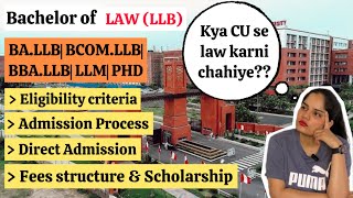 Chandigarh University’s LAW program Eligibility Fees Structure Direct admission CUCET2024 [upl. by Leyla]