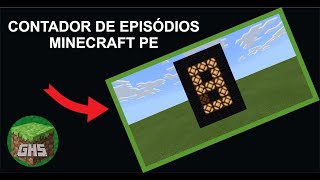 Contador de episódios ou contagem regressiva minecraft pe [upl. by Huey]