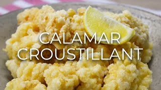 Crispy Fried Calamari Recipe  Calamar Croustillant 🇲🇺 [upl. by Pachston]