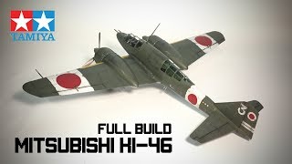 Tamiya  148 Mitsubishi Ki46 Dinah  Full Build [upl. by Nilyarg]