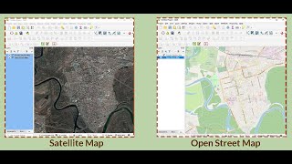 How to add Google Satellite Map or Open Street Map in QGIS [upl. by Nueovas]