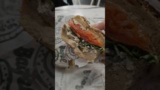 Signature Favorite lox bagel 🥯 from EssaBagel NYC foodie shorts [upl. by Skippie283]