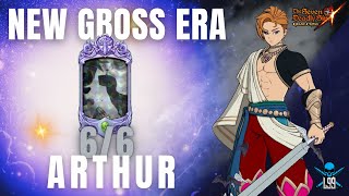 HE DECLARES A NEW PUSHWEEK ERA CHAOS ARTHUR IN ALL GUILD BOSSES 7DS Grand Cross [upl. by Colwin]