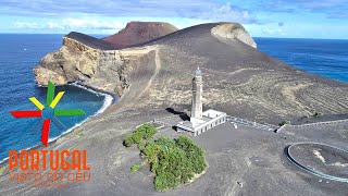 Vulcão dos Capelinhos 🌋 Capelinhos Volcano aerial  Faial  Azores  4K ultra HD [upl. by Welcher]