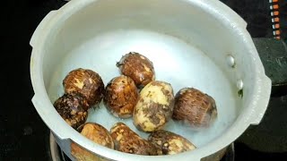 Seppankilangu RoastColocasia frySeppankilangu VaruvalSaranya samayalSeppankilangu Recipes Tamil [upl. by Ardelis]