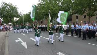 Neuss Reuschenberg Die Parade des Reuschenberger Jägercorps am 09Juli 2023 [upl. by Ahras]