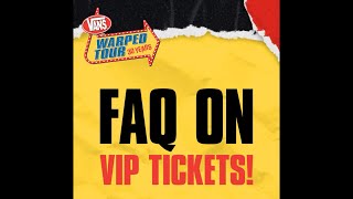 What’s Included in Warped VIP 🤔 Warped Tour ‘25 VIP Info  Lineup News 📰🤘warpedtour warpedtour25 [upl. by Manville]