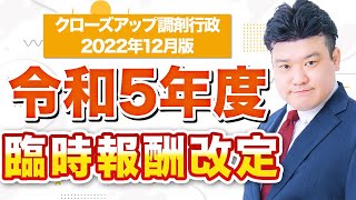 【クローズアップ調剤行政】令和5年度薬価改定、臨時報酬改定が固まる！【2022年12月版】 [upl. by Jemimah]