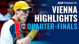 Alcaraz vs Berrettini Sinner Tiafoe Zverev Ruud All Play  Vienna 2021 QuarterFinal Highlights [upl. by Itsrejk760]