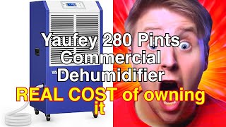 Yaufey 280 pints commercial dehumidifier review  powerful moisture extraction for large spaces [upl. by Zwiebel]