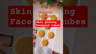 Facepack cubes for glowing Skin  skinbrightening trendingreels viralshorts viral shorts [upl. by Stavros23]