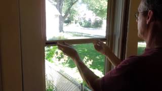 Remove screen and glass from Larson gold series storm window [upl. by Harbird]