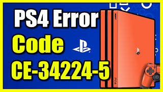 How To Fix PS4 Error CE342245 with Cannot Start The Application Easy Tutorial [upl. by Ethe]