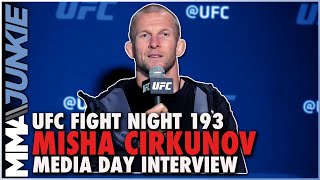 Misha Cirkunov opens up on decision to drop to middleweight  UFCVegas38 [upl. by Pincas]