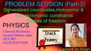 Classical Mechanics problemsGeneralized coordinatesconstraintsDegree of freedom [upl. by Ephrayim914]