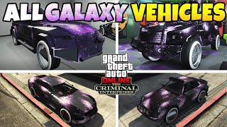 GTA 5 Online All Vehicles that Can Use Galaxy Livery How to Get F1Bennys Wheels  Merge Liveries [upl. by Eat]