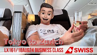 ✈️ Business class of SWISS｜Tokyo to Zurich｜LX161 [upl. by Htebiram597]