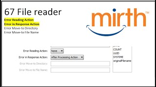 67 File reader Error Reading Action Error in Response Action Error Moveto Directory [upl. by Akeihsat]