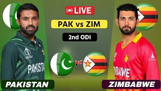 Pakistan vs Zimbabwe Live  2nd ODI  PAK vs ZIM Live Commentary [upl. by Diba962]