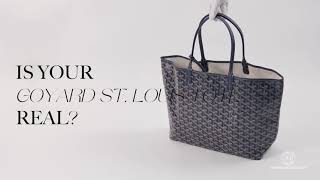 Is Your Goyard St Louis Tote Real  Rewind Vintage Affairs [upl. by Rigby]